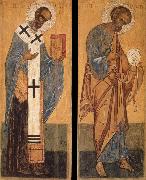 unknow artist Saint Peter and Saint Nicholas oil painting reproduction